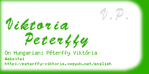 viktoria peterffy business card